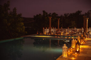 pre-wedding shoot at a luxury resort